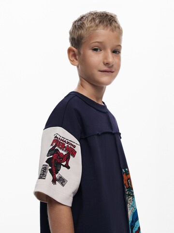 Desigual Тениска 'Spiderman™ Comic' в синьо