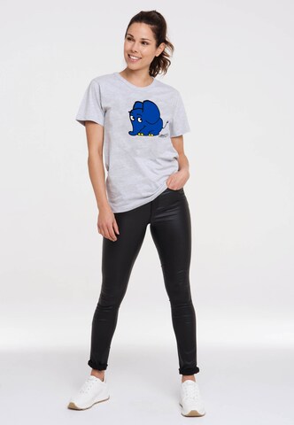 LOGOSHIRT Shirt 'Die Sendung mit der Maus - Elefant' in Grijs
