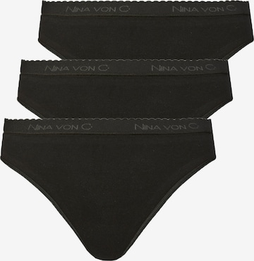 Nina von C. Slip 'Slipboutique' in Schwarz: Vorderseite