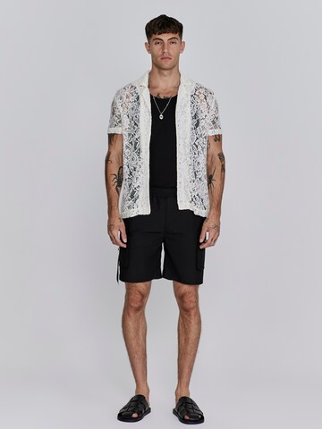 Regular Pantalon cargo SikSilk en noir