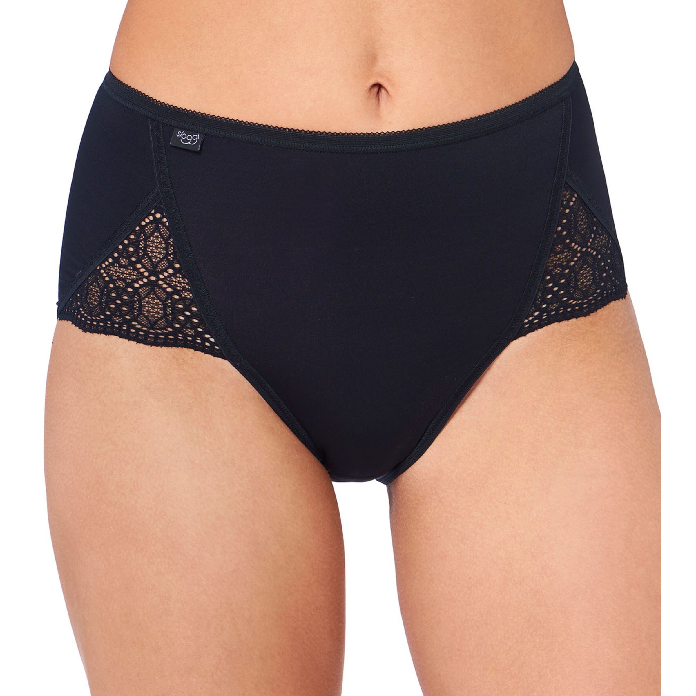 SLOGGI Kalhotky 'Pure Sense Luxe' – černá: přední strana