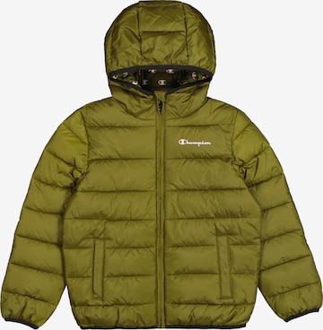 Champion Authentic Athletic Apparel Winter Jacket in Green: front
