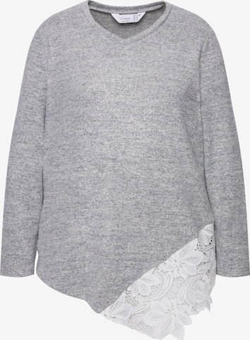MIAMODA Sweater in Grey: front