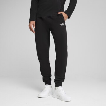 PUMA Tapered Trousers 'Essentials No. 1' in Black: front