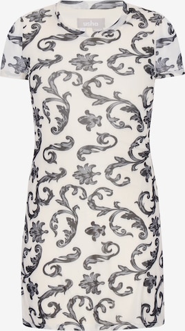 Usha - Vestido em roxo: frente