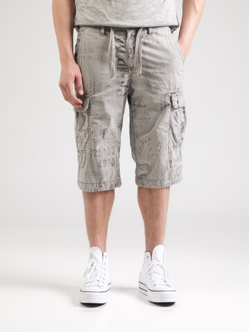 CAMP DAVID Regular Cargo trousers in Grey: front