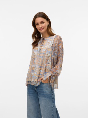 VERO MODA Blouse 'VMLISA LULU' in Beige: front