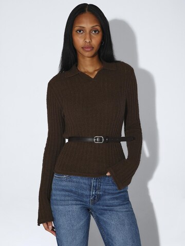 Dr. Denim Top 'Drdenimaiya Sweater' in Brown