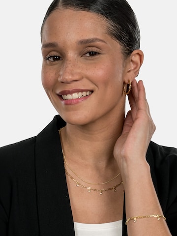 Boucles d'oreilles ' Curly ' Suri Frey en or : devant