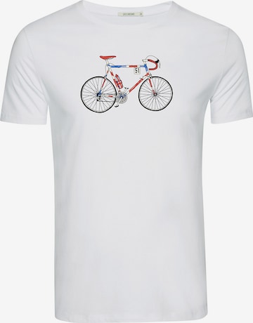 GREENBOMB Shirt 'Bike Jack' in Wit: voorkant