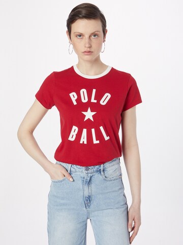 Polo Ralph Lauren T-shirt i röd: framsida