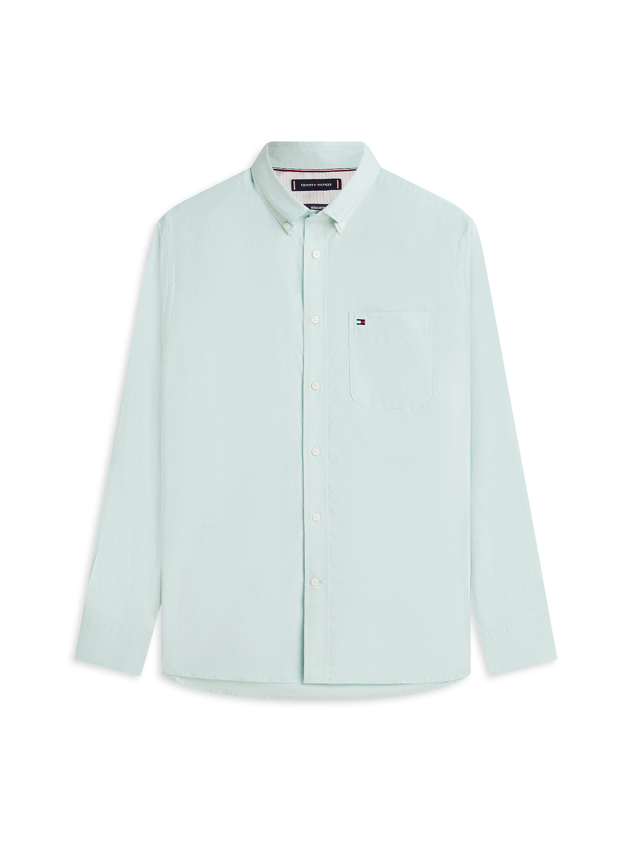 TOMMY HILFIGER Regular fit Button Up Shirt in Green: front