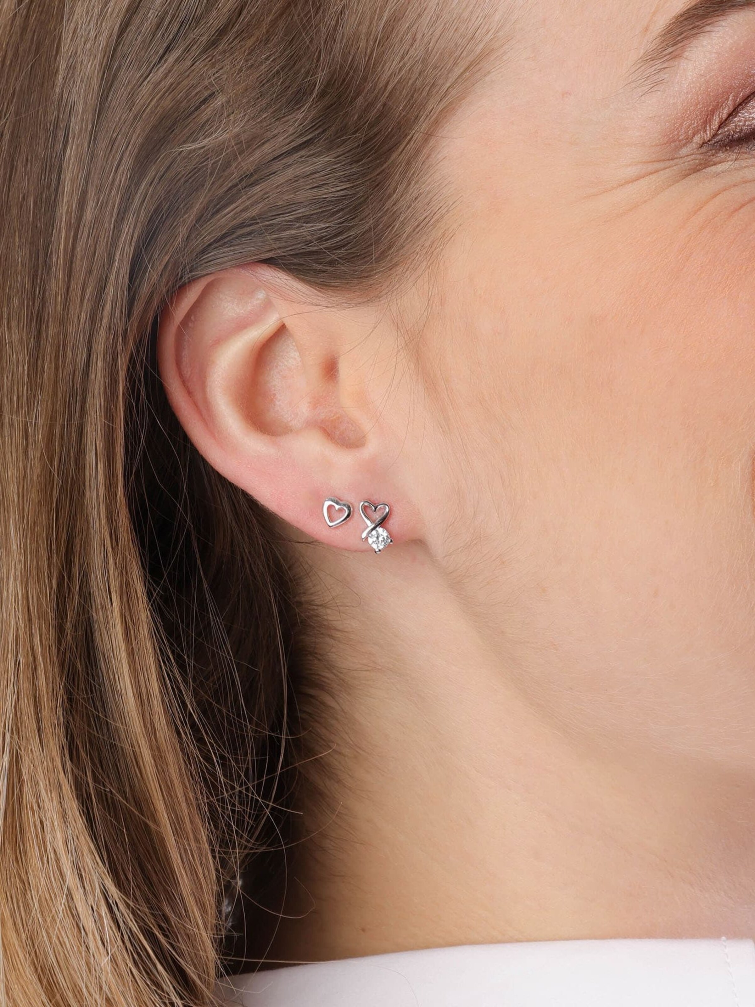 Lucardi Earrings in Silver