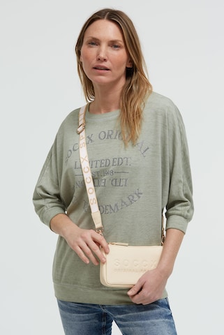 Soccx Handbag in Beige: front