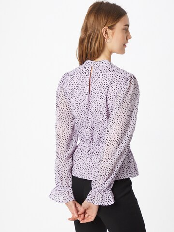 NEW LOOK Shirt 'PEPLUM FRILL' in Purple