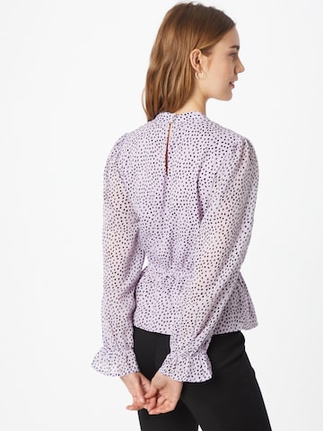 NEW LOOK Shirt 'PEPLUM FRILL' in Lila