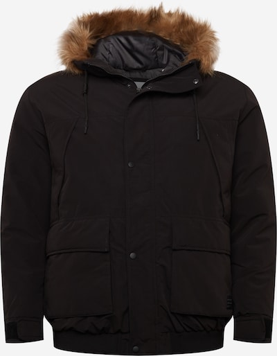 Jack & Jones Plus Jacke 'SUPER' in braun / schwarz, Produktansicht