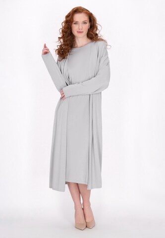 DreiMaster Klassik Strickmantel 'Classic Look' in Grau: Vorderseite