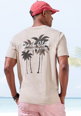 BEACH TIME Shirt in White: front