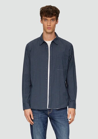 s.Oliver Regular fit Overhemd in Blauw: voorkant