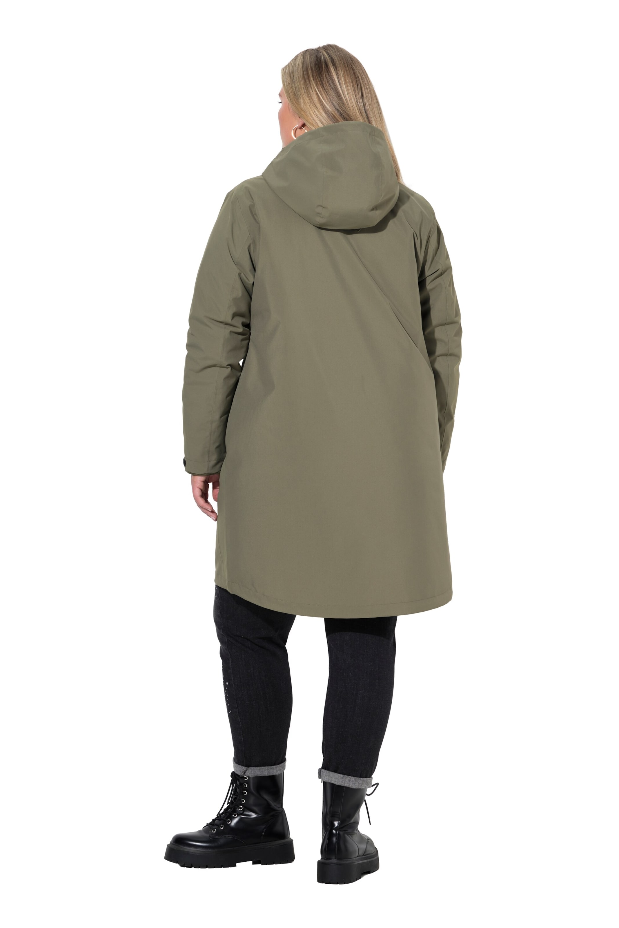 Ulla Popken Weatherproof jacket in Green