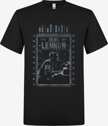 John Lennon Koszulka 'John Lennon Piano T-Shirt' w kolorze czarny: przód