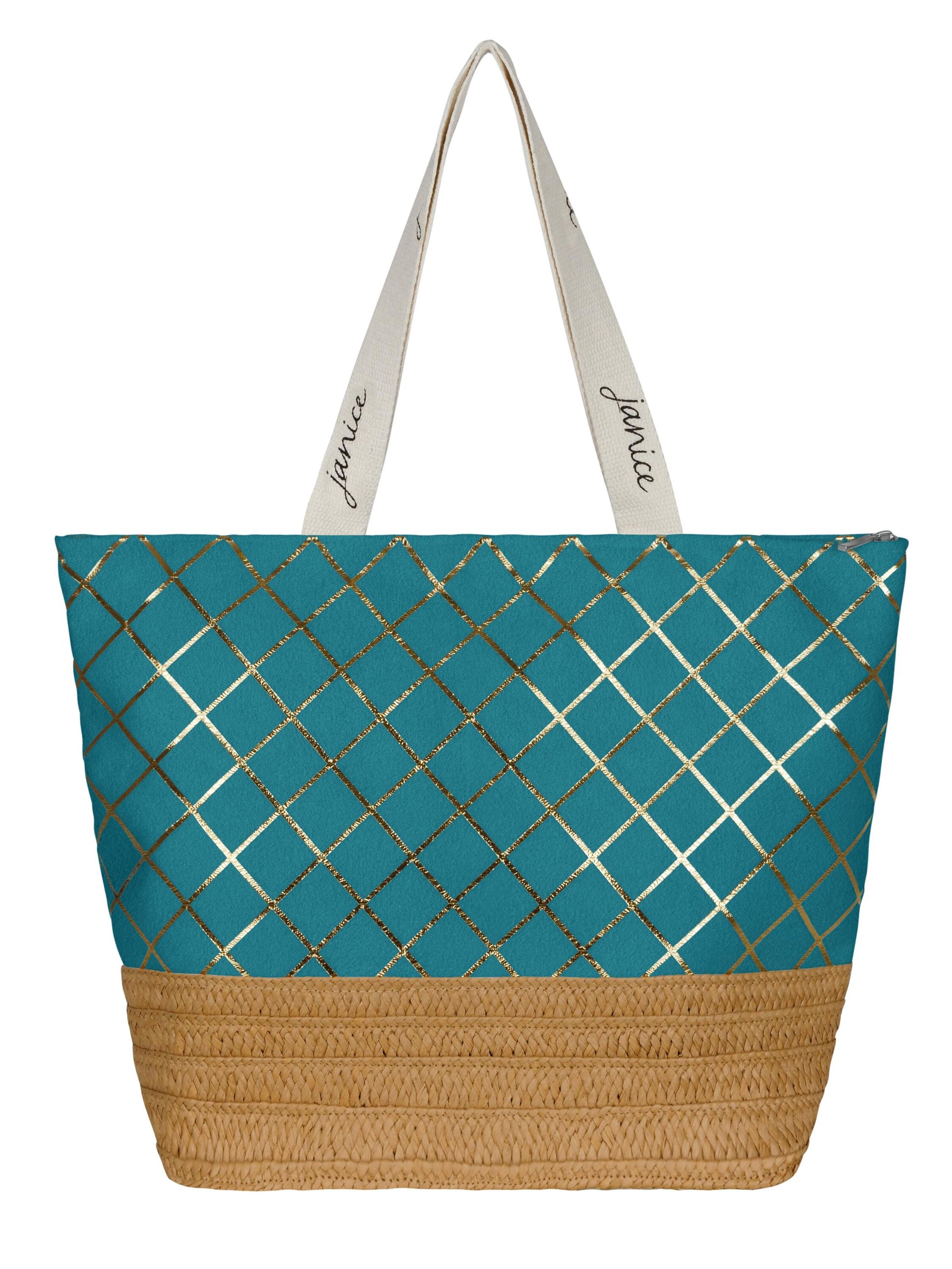 Sac de plage 'Kuredu' normani en bleu : devant