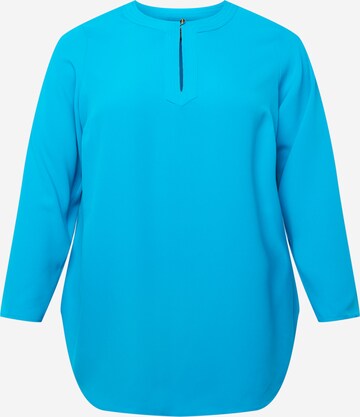 Lauren Ralph Lauren Plus Blouse 'TARIOT' in Blue: front