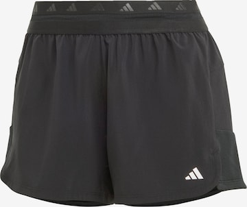 Pantaloni sport 'Hyperglam Pacer' de la ADIDAS PERFORMANCE pe negru: față