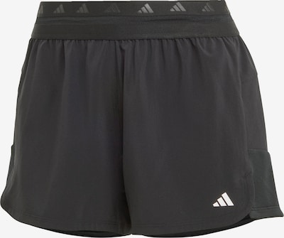 ADIDAS PERFORMANCE Pantalon de sport 'Hyperglam Pacer' en noir / blanc, Vue avec produit