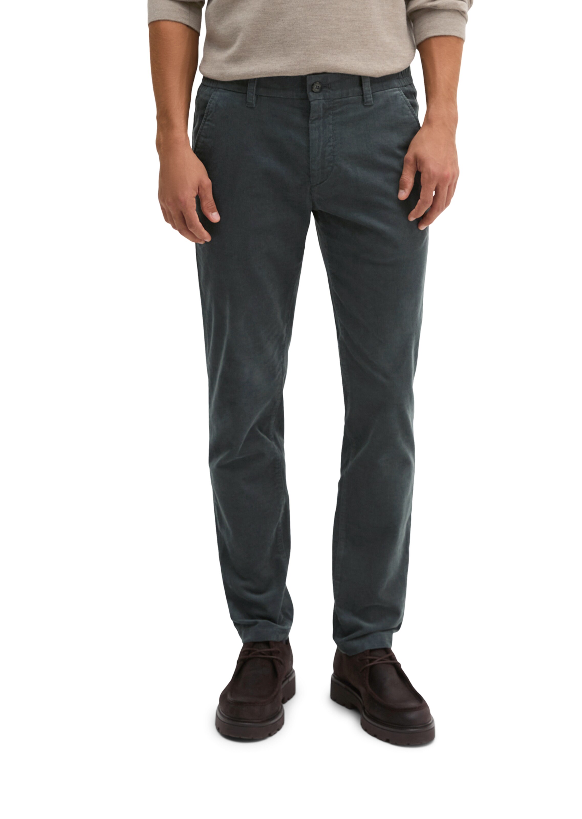Marc O'Polo Regular Hose in Grau: Vorderseite
