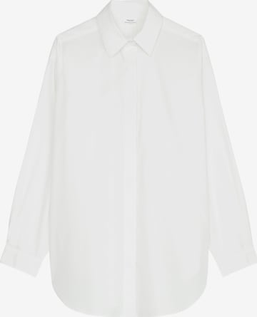 Marc O'Polo DENIM Blouse in Wit: voorkant