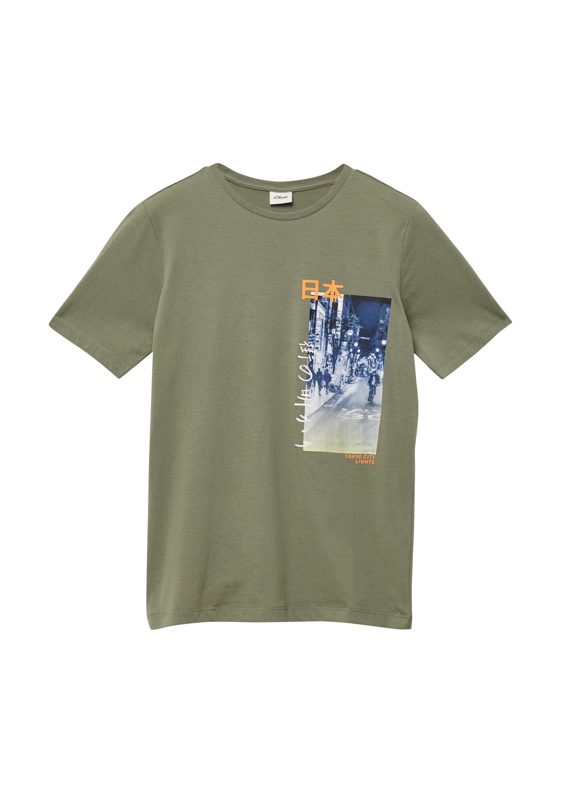 T-Shirt s.Oliver en vert : devant