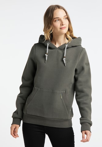 Sweat-shirt Schmuddelwedda en vert : devant