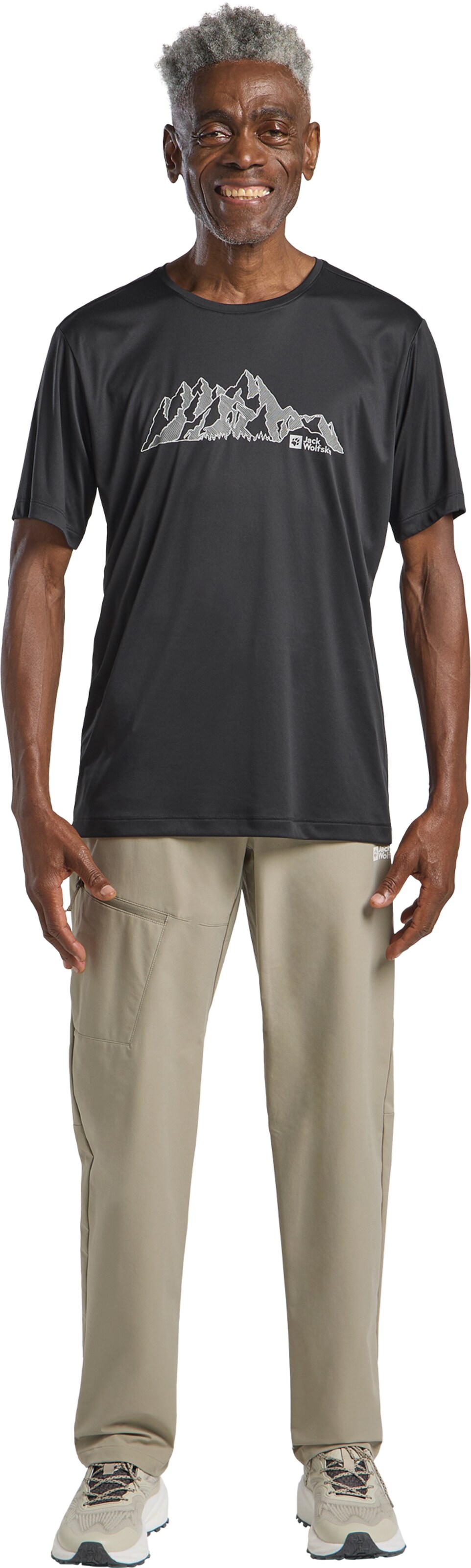 JACK WOLFSKIN Regular Outdoor Pants in Grey