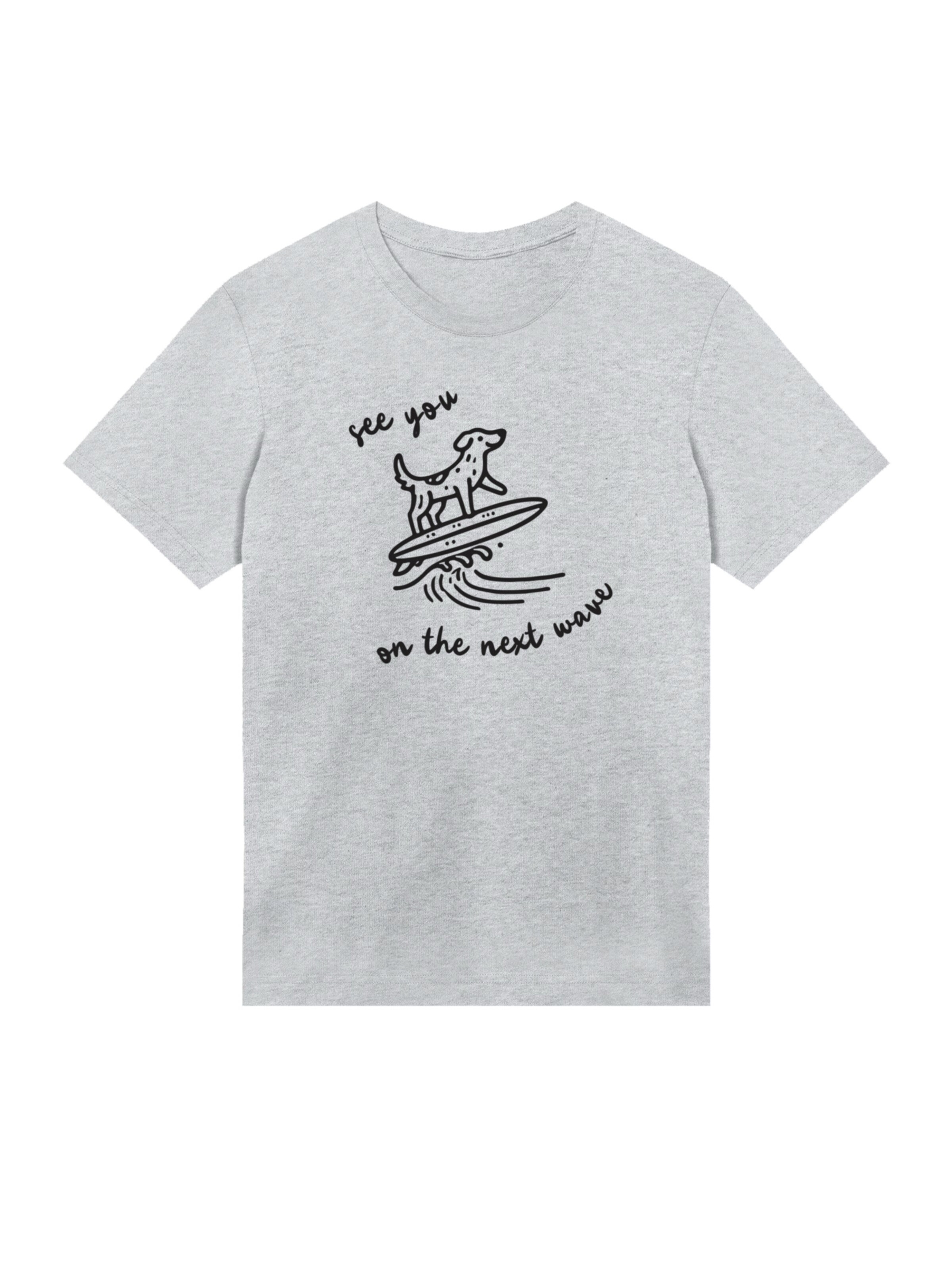 F4NT4STIC T-Shirt 'See You On The Next Wave' in Grau: Vorderseite