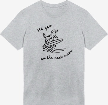 F4NT4STIC T-Shirt 'See You On The Next Wave' in Grau: Vorderseite