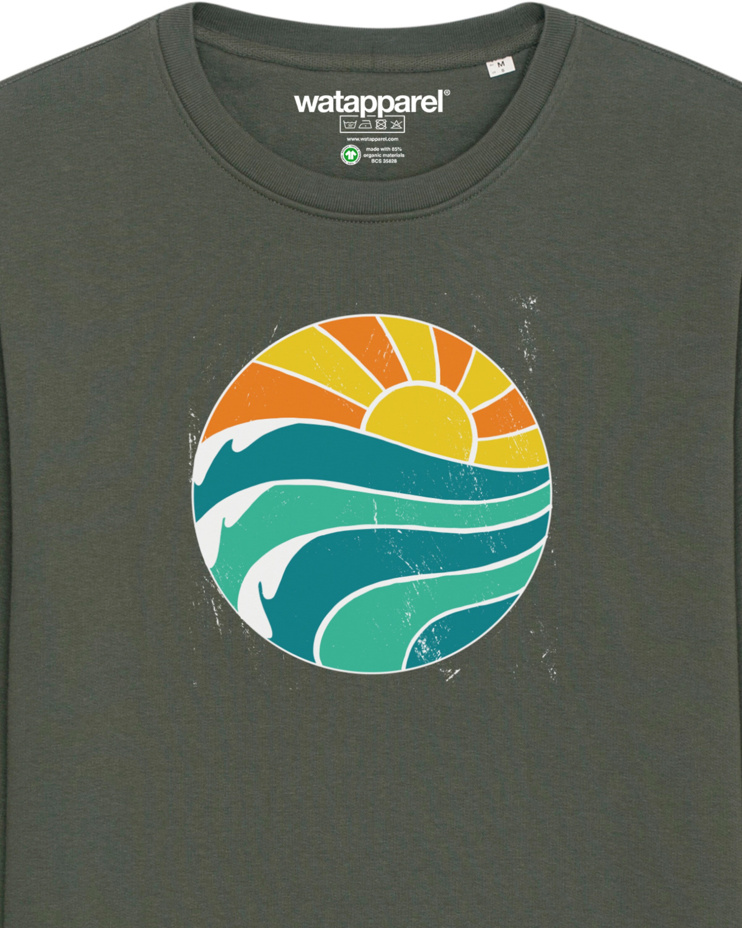 Sweat-shirt 'Summer Sun' Watapparel en vert