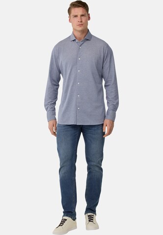 Boggi Milano Regular fit Button Up Shirt in Blue