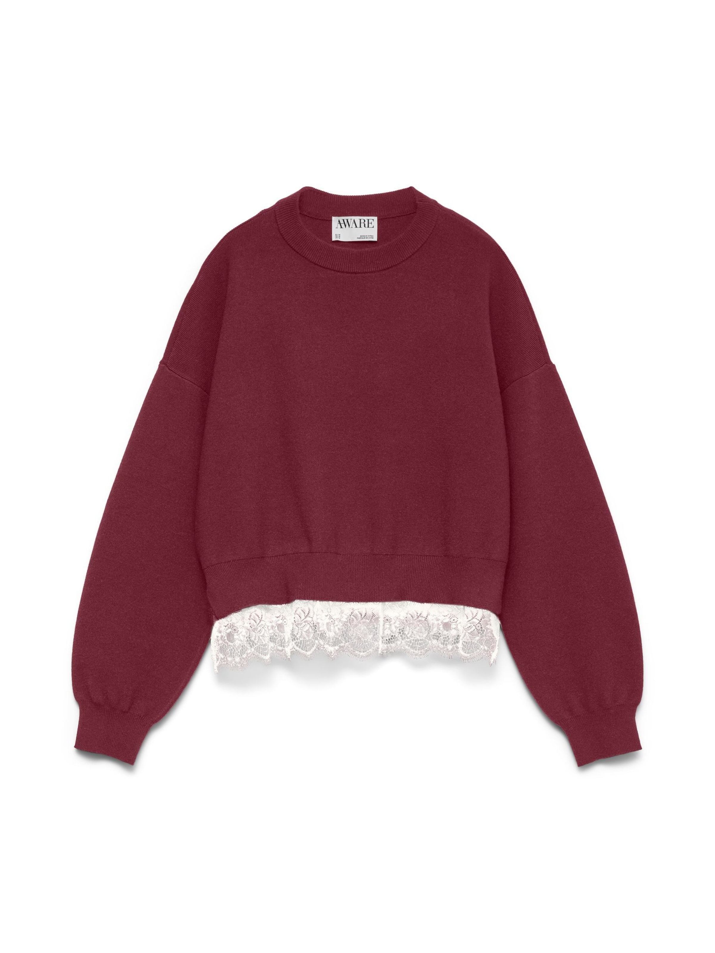 Pull-over 'AWHanna' VERO MODA en rouge : devant