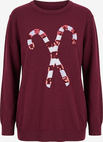 Ulla Popken Pullover in Rot: Vorderseite