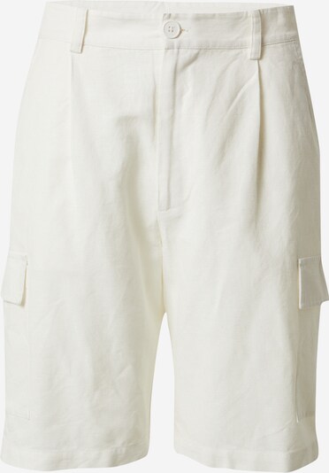 DAN FOX APPAREL Pantalon cargo 'Pascal' en blanc, Vue avec produit