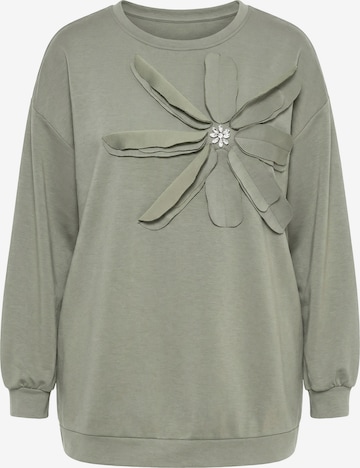 MIAMODA Sweatshirt in Green: front