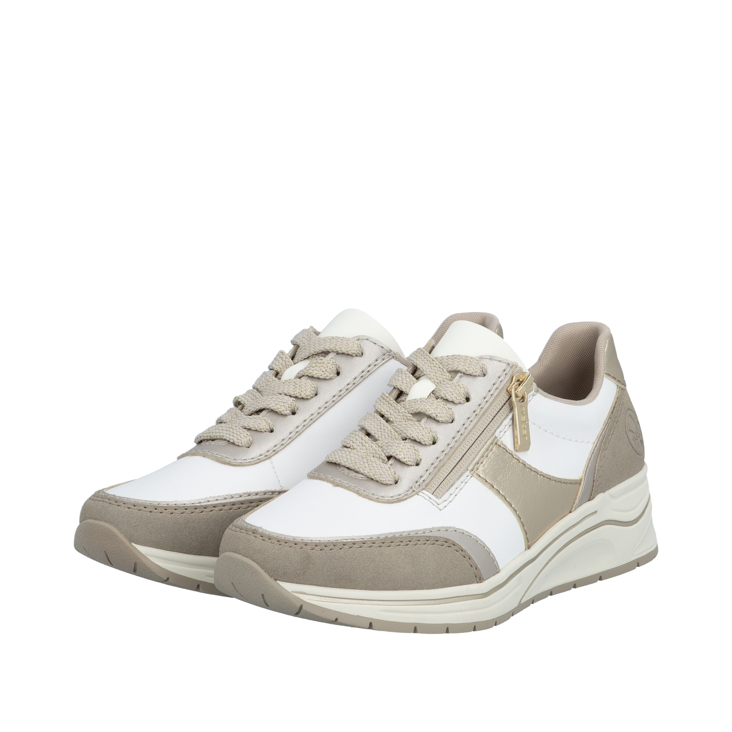 Baskets basses Rieker en blanc