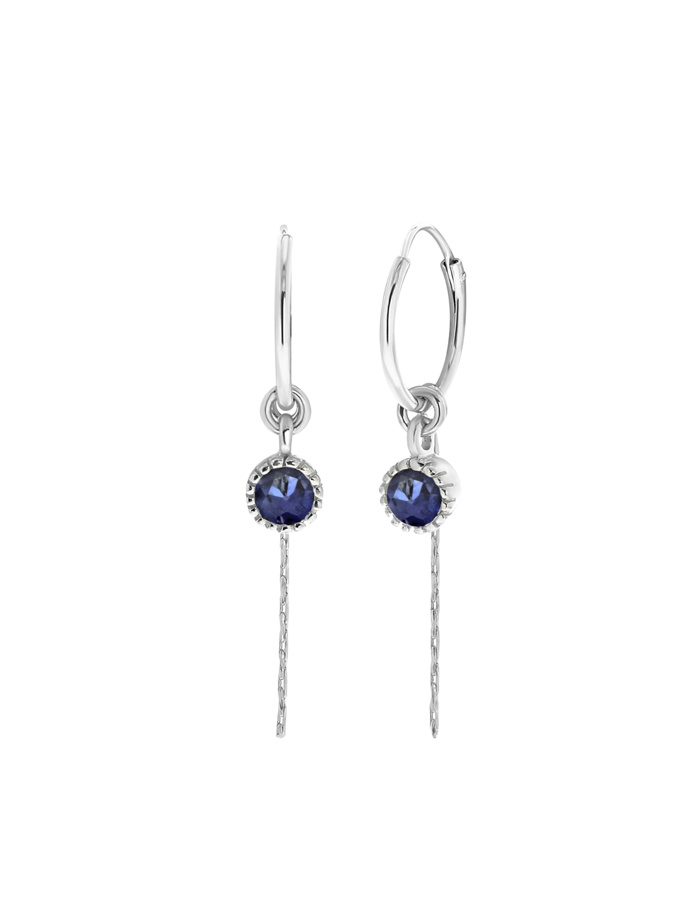 Lucardi Earrings in Silver: front
