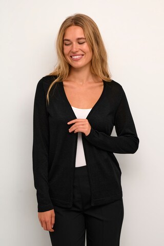 Kaffe Strickjacke 'Felia' in Schwarz: Vorderseite