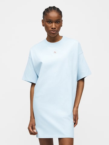 Rochie de la Calvin Klein Jeans pe albastru: față