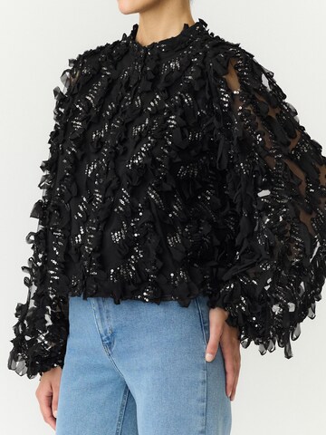 YAS - Blusa 'ABELONE' en negro