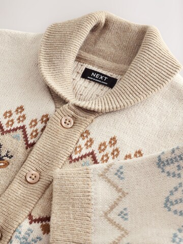 Next Pletená bunda – béžová