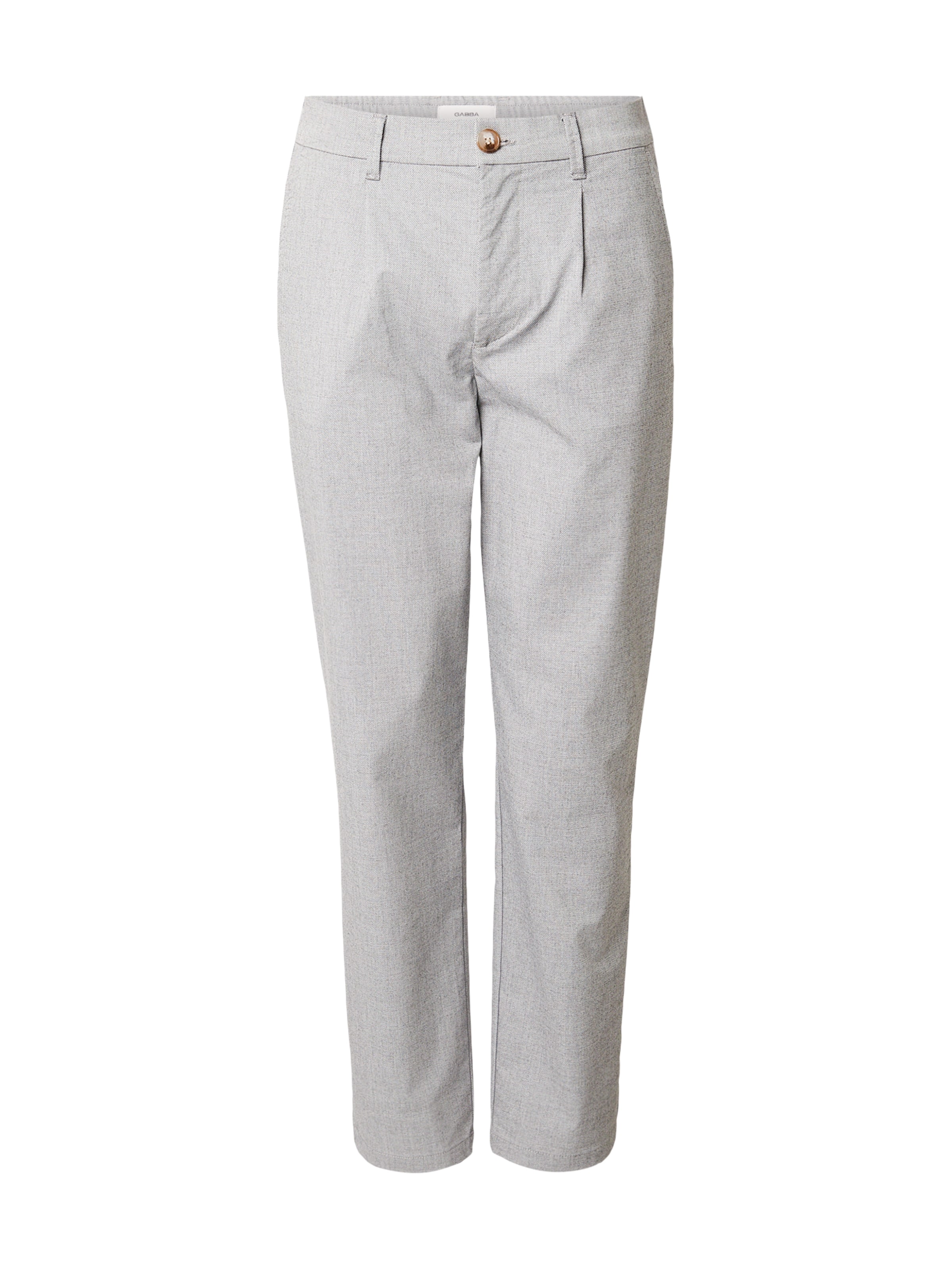GABBA regular Παντελόνι πλισέ 'Napoli 19 Carre' σε γκρι: μπροστά